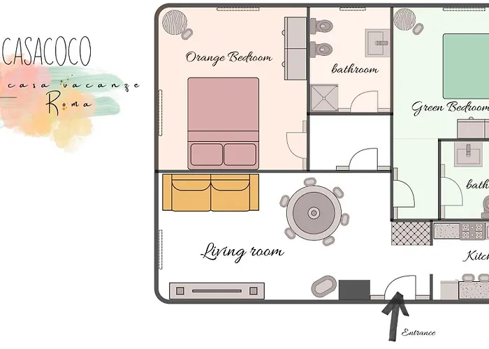 Casa de Férias Casacoco Con Posto Auto E 2 Bagni *